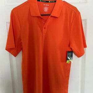 Tek Gear Orange Polo Shirt Classic Style